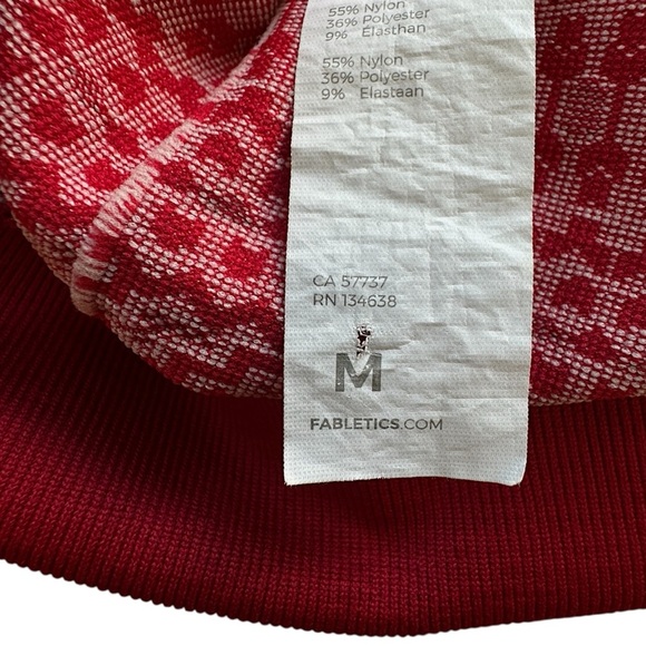 FABLETICS | NWOT FAIR ISLE HOLLY SET HIGH WAIST SEAMLESS LEGGINGS & TOP | MEDIUM - Picture 12 of 16